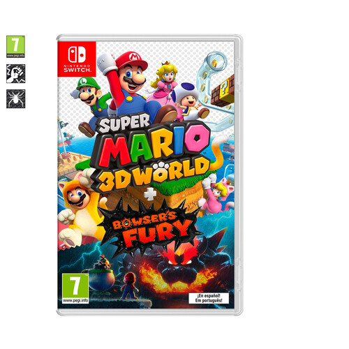 Super Mario 3D World + Bowser's Fury para Nintendo Switch. Género: plataformas. PEGI: +7.