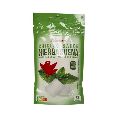 PRODUCTO ALCAMPO Chicles de hierbabuena sin azúcares añadidos, con edulcorantes PRODUCTO ALCAMPO paquete de 32 uds. 45 g.