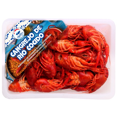 DELFÍN Cangrejo rojo de río cocido DELFÍN 500 g.