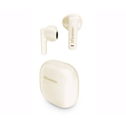 Auriculares Inalámbricos Bluetooth ENERGY SISTEM Streetmusic cream, con estuche de carga, 20h autonomía