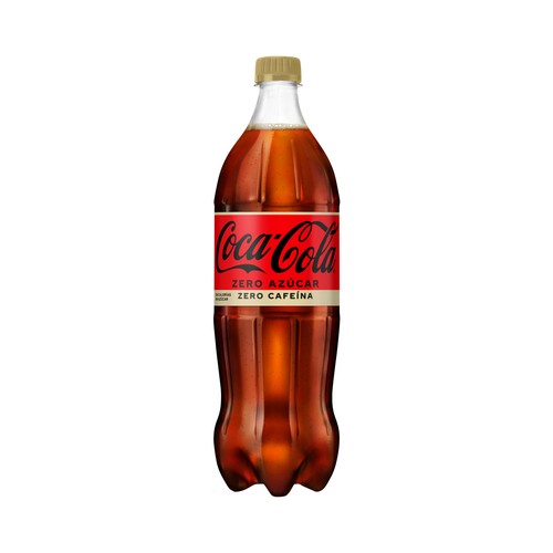 COCA COLA Zero azúcar zero cafeína Refresco de cola botella 1.25 l.