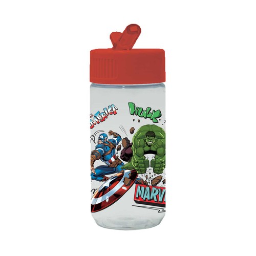 Botella infantil 0.45L plástico, licencia Avengers para hidratarse. ACTUEL