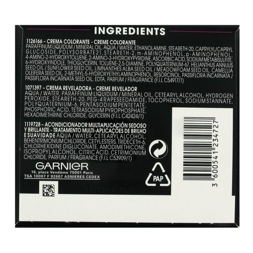 GARNIER Olia Tinte de pelo color negro ebano, tono 1.0.