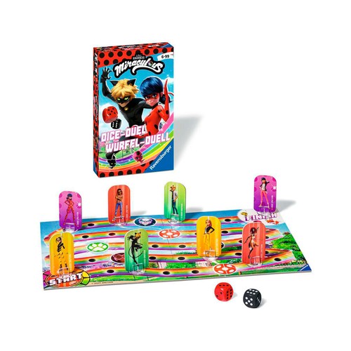Juego de mesa infantil Miraculous Ladybug, +6 años, RAVENSBURGER.