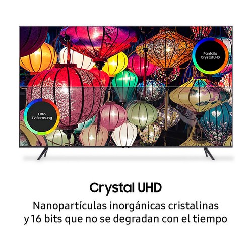 Televisión 109,22 cm (43") LED SAMSUNG ﻿UE43TU7025KXXC 4K, HDR 10+, SMART TV, WIFI, TDT T2, USB reproductor y grabador, 2HDMI, 2000HZ.