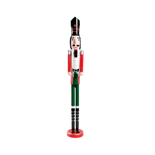 Figura de pie cascanueces 110cm, madera pintada, ACTUEL.