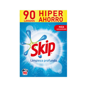 SKIP Detergente en polvo Active Clean SKIP 90 ds