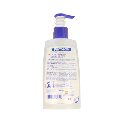 PHYTOSOIN Loción higiénica para los ojos perros/gatos 150 ml.