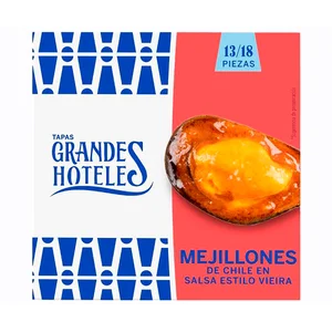 GRANDES HOTELES Mejillón de chile 13/18 uds. en salsa vieira 69 g.