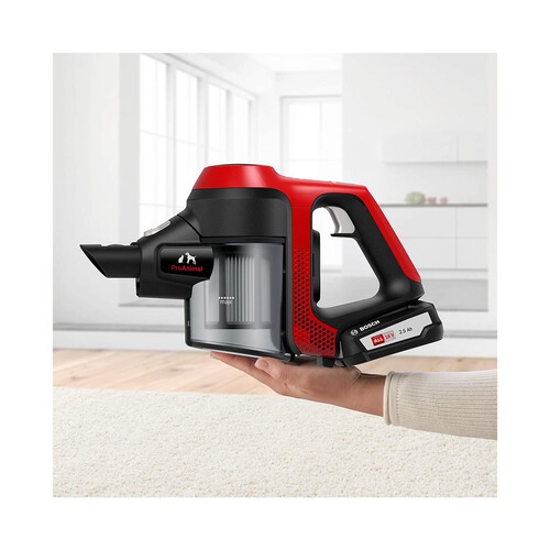 Aspirador sin cable especial mascotas BOSCH Unlimited 6 ProAnimal BBS61PET2, batería 18v, autonomía 30min, cepillo motorizado.