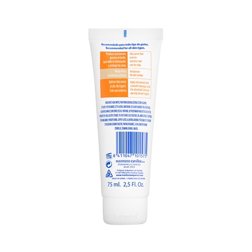 INSTITUTO ESPAÑOL Crema de manos y uñas con karite INSTITUTO ESPAÑOL Manos perfectas 75 ml.