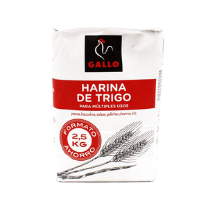 Imagen de GALLO Harina de trigo, formato ahorro 2,5 kg.