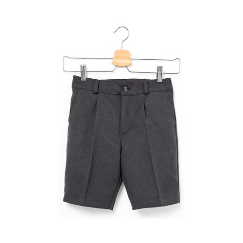 Pantalón de uniforme corto gris, talla 4.