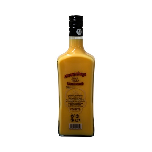 MONTELONGO Crema de tequila con sabor a mango botella 70 cl.