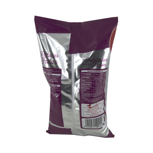 PRODUCTO ALCAMPO Patatas fritas onduladas con sabor jamón PRODUCTO ALCAMPO 160 g.