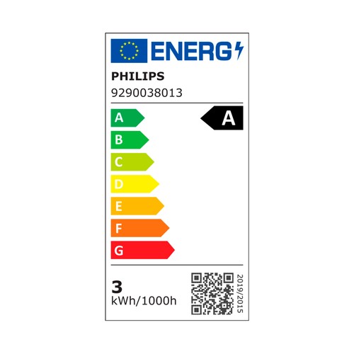 Bombilla LED E14, 40 W, luz blanca 4000K, 485lm, PHILIPS.