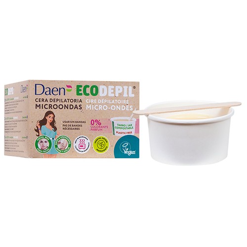 DAEN Ecodepil Cera depilatoria de origen vegetal, para microondas 100 g.