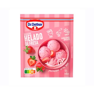 DR. OETKER Preparado para helado de fresa 78 gr.