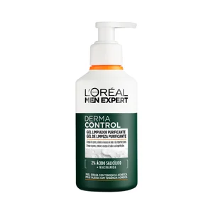 L´ORÉAL PARIS Men expert derma control Gel limpiador purificante para pieles grasas con tendencia acnéica 260 ml.