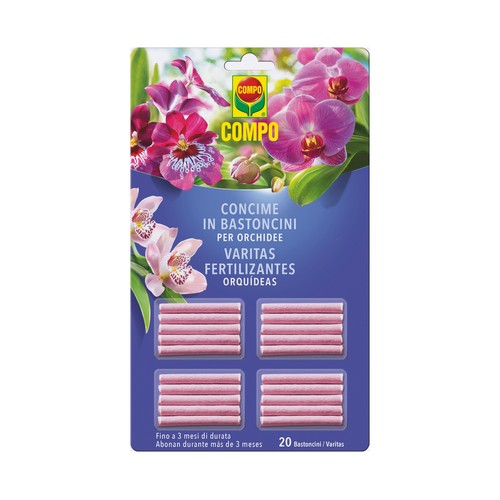 Fertilizante en varitas especial para orquídeas COMPO 20 unidades.