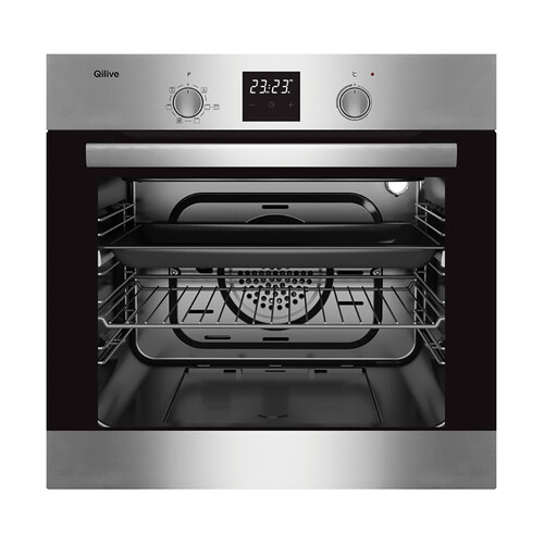 Horno pirolítico QILIVE Q-6913, capacidad: 65 Litros, A: 59,5cm, H