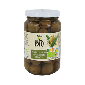 ALCAMPO ECOLÓGICO Aceitunas verdes deshuesadas ALCAMPO ECOLÓGICO 170 g.