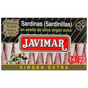 JAVIMAR Sardinillas en aceite de oliva virgen extra lata de 120 g.