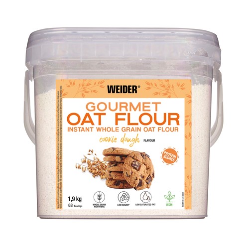 Harina de avena sabor cookie WEIDER 1,9 kg.