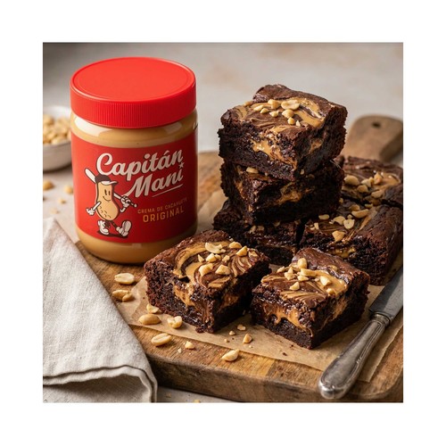 CAPITÁN MANI Crema de cacahuete suave 500 g.