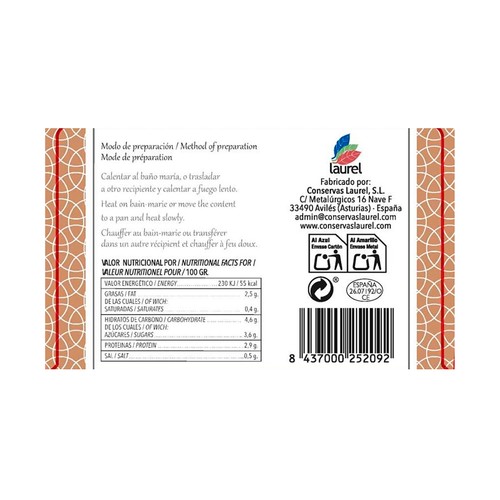 LAUREL Cebollas rellenas de bonito 400 g.