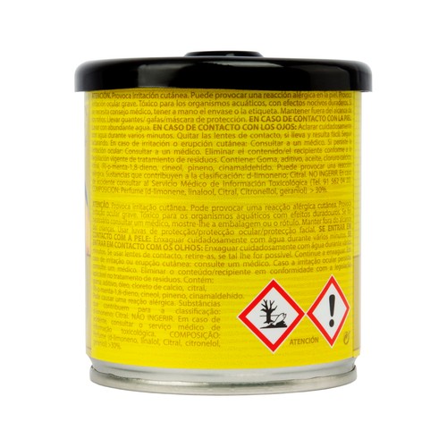 Ambientador coche limón 100gr, PARADISE SCENTS.