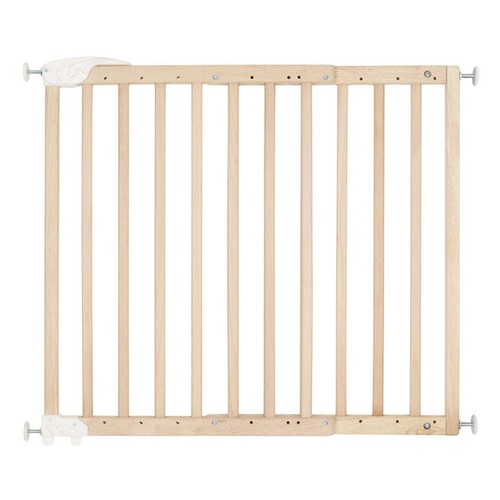 Barrera puerta extensible de 63-106cm, color natural, BABYMOOV.
