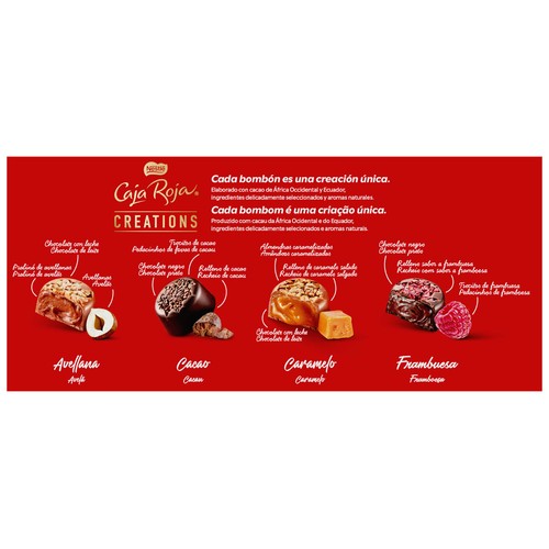 NESTLÉ Bombones caja roja creaciones 192 g.