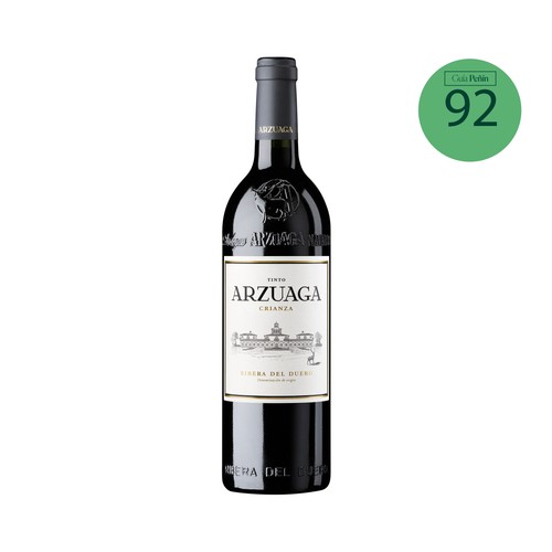 Vino tinto crianza con denominación de origen Ribera del Duero ARZUAGA botella de 75 cl.