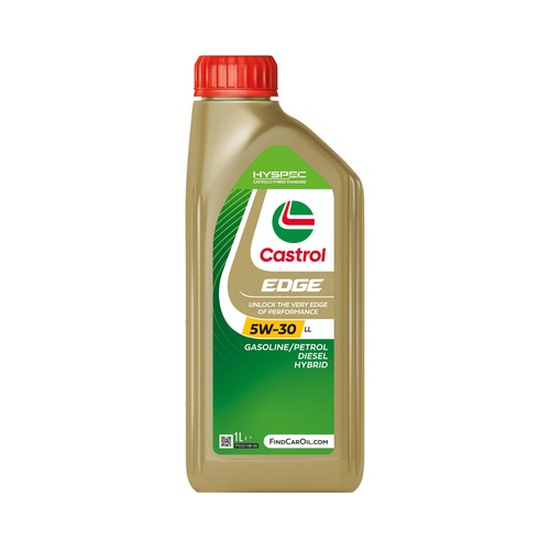 Aceite sintético para vehículos con motores de gasolina y diésel CASTROL Edge titanium FST LL 1 litro.