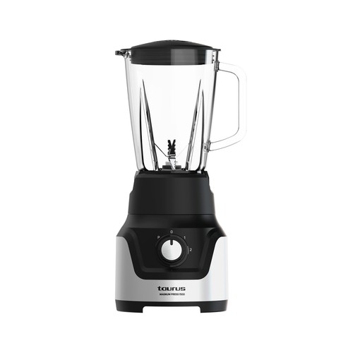 Batidora de vaso TAURUS Magnum press, 1500W, 2 velocidades + Pulse, jarra de cristal 1,5L. 