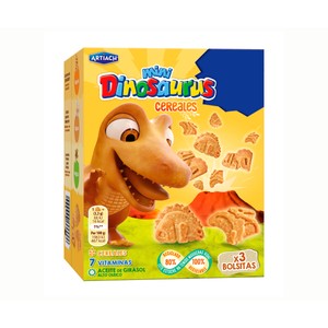 Imagen de ARTIACH Galleta dinosaurus mini cereal 120 gr.
