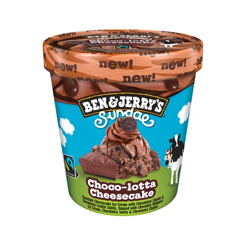 BEN & JERRY"S Helado choco-lotta y cheesecake 427 ml.