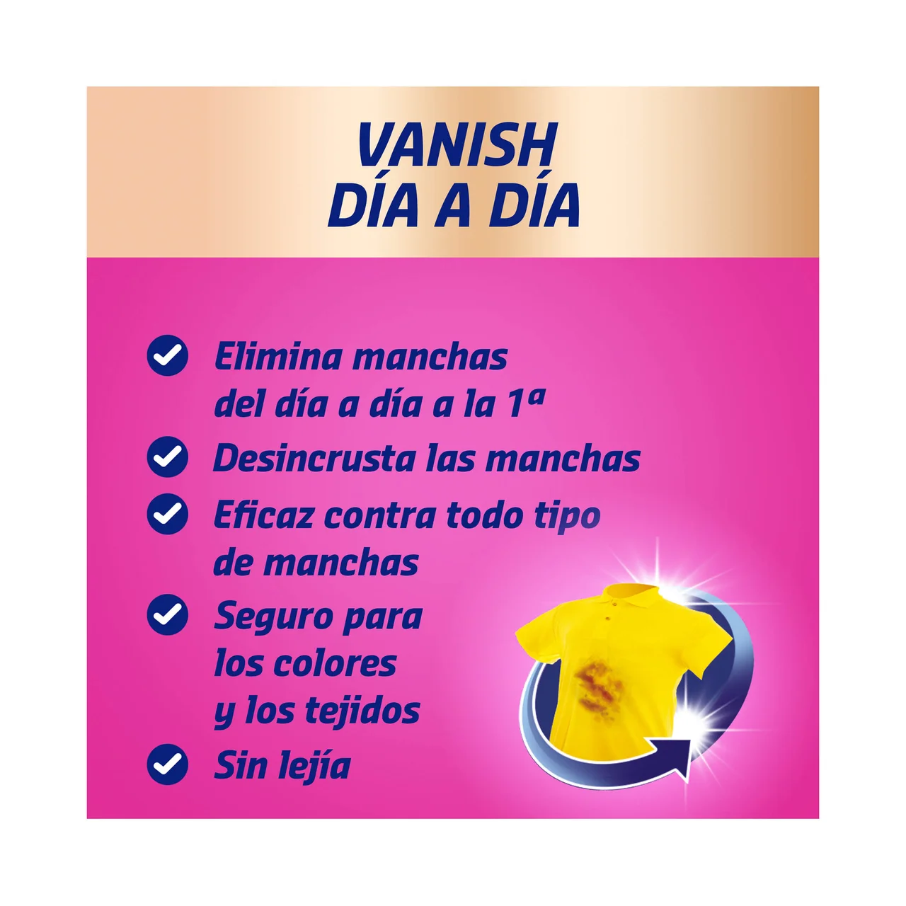 VANISH Quitamanchas del día a día 4en1 VANISH OxiAction, spray 750 ml.