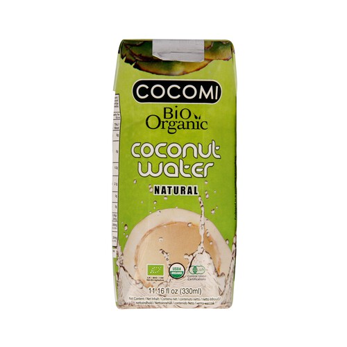 COCOMI Agua de coco natural ecológica COCOMI BIO ORGANIC 330 ml.