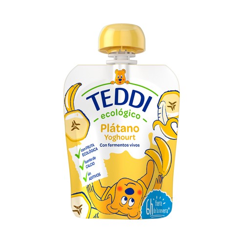 TEDDI Ecológico Bolsita (pouch) de plátano ecológico 85 g.