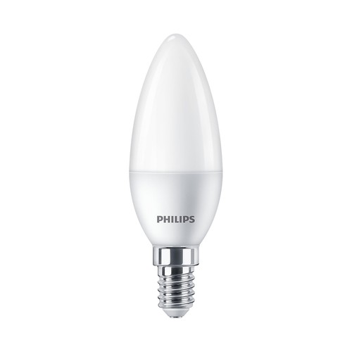 Pack de 2 bombillas Led E14, 5W=40W, luz neutra 4000K, 470lm, PHILIPS