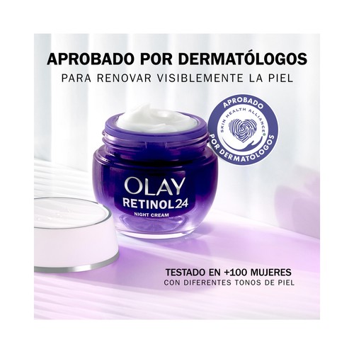 OLAY Caja con crema facial de día con Niacinamida y crema facial de noche.