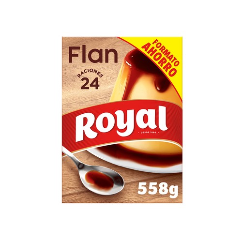 ROYAL Flan en polvo con azúcar ROYAL 558 g.