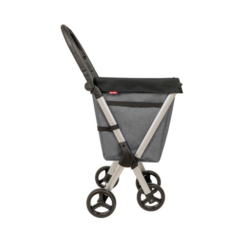 Carro para la compra 50L Max. 25kg 4 ruedas, Muuvi Van color gris, DUETT.
