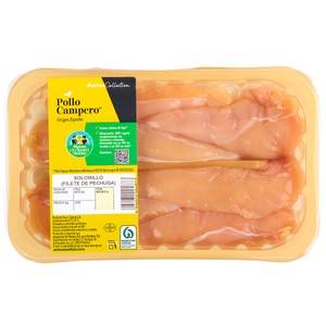Alcampo Cultivamos LO Bueno Solomillos de Pollo Campero, Bandeja. 225 G