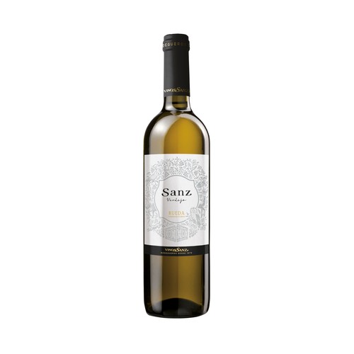 SANZ  Vino blanco verdejo con D.O. Rueda botella de 75 cl.