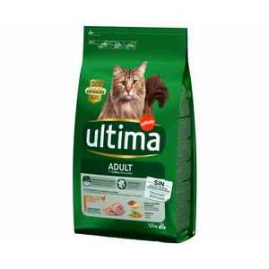 ULTIMA Pienso para gatos adultos a base de pollo y arroz bolsa 1,5 kg.