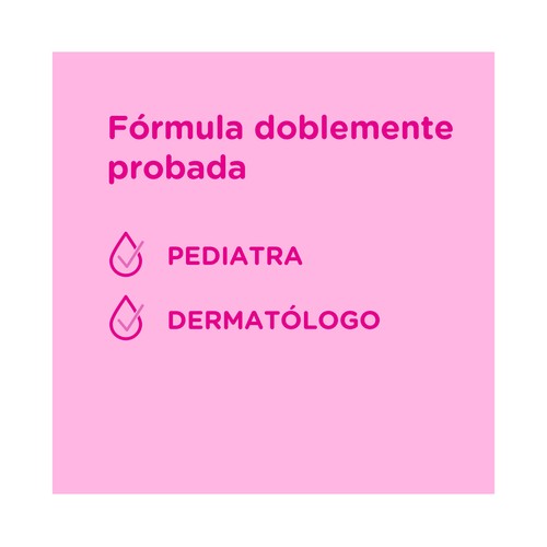 JOHNSON´S Gotas de brillo Champú infantil con aceite de Argán para un cabello suave y sedoso 500 ml.