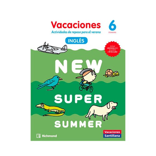 New super summer 6 SB (+CD), cuaderno de actividades. SANTILLANA